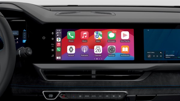 Renault Koleos full hybrid E-Tech  - central display