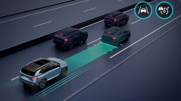 Renault Boreal - adaptative cruise control with stop & start