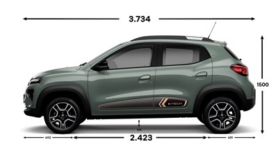 Left Side View Dimensions